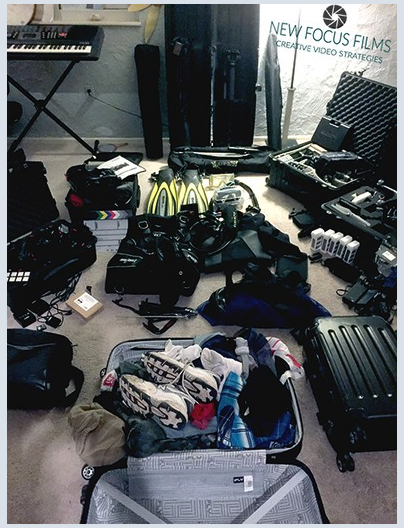packing for scuba filming new focus films video marketing startup corporate crowdfunding product video colorado production